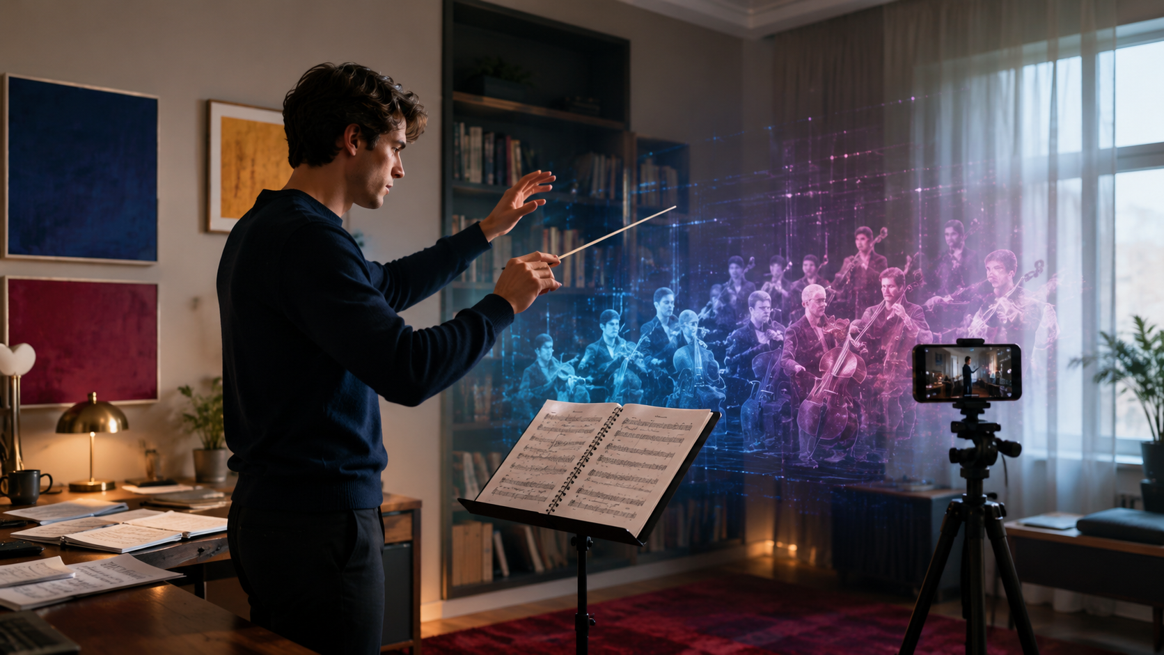 cómo practicar dirección de orquesta en casa